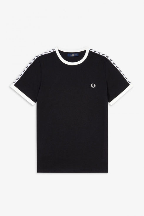 T-shirt Uomo con nastro iconico M6347 Nero FRED PERRY- Francavilla Moda